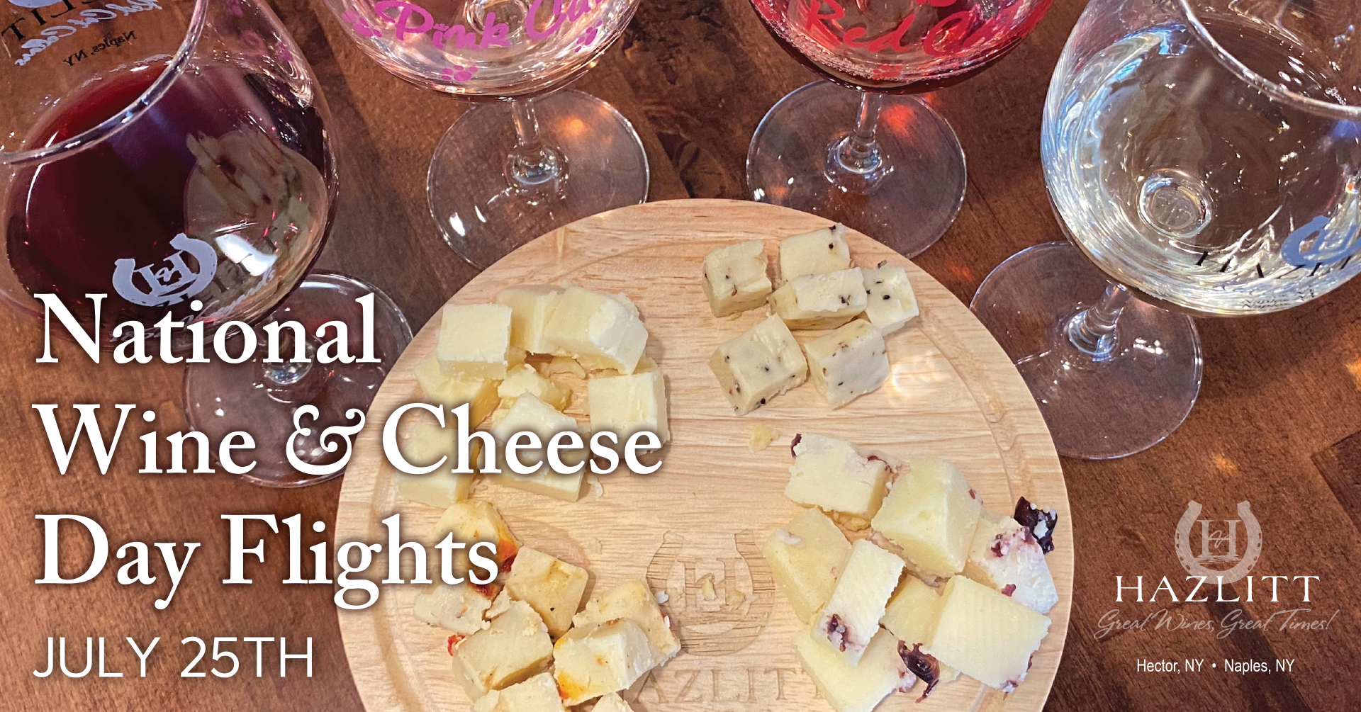 National Wine & Cheese Day Flights July 25th