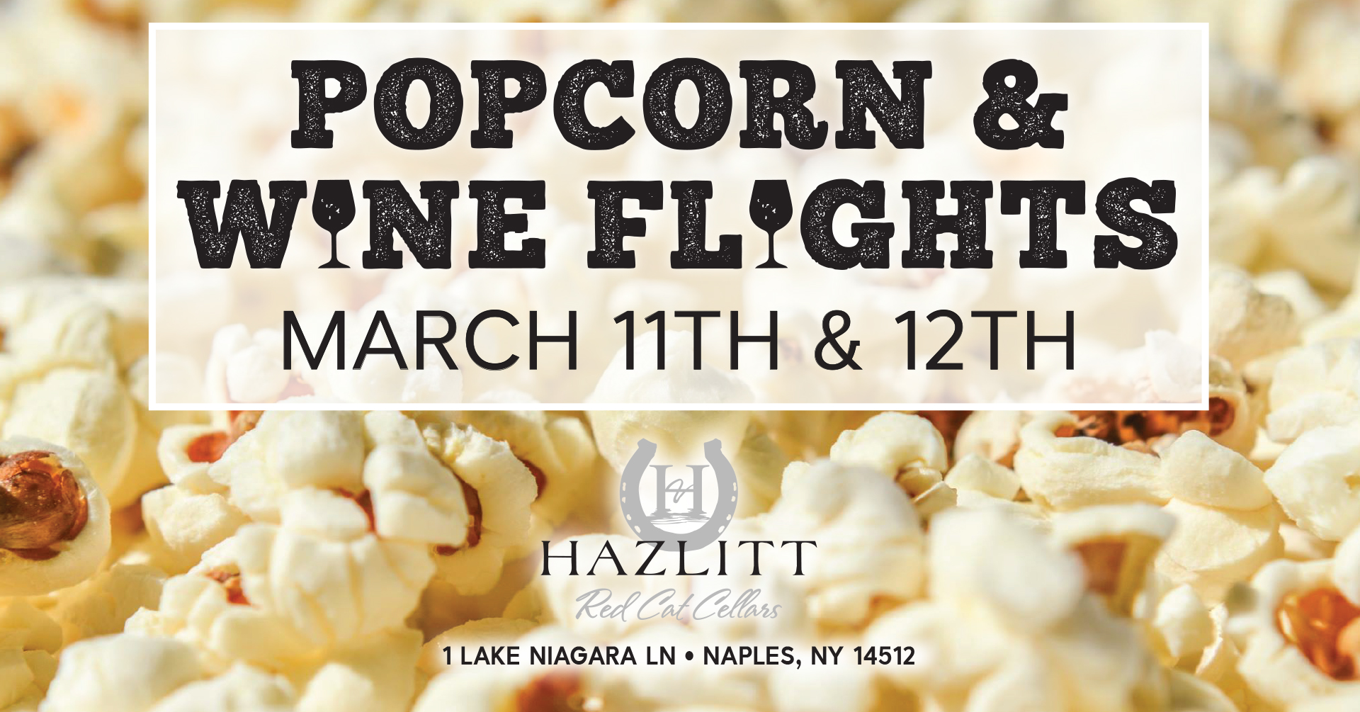 Popcorn & Wine Flights March 11th & 12th.