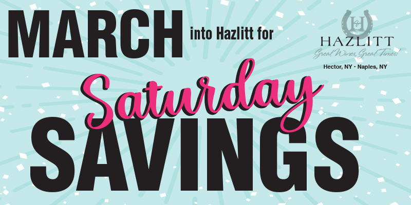 March Saturday Savings