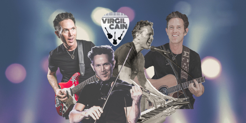 Virgil Cain playing guitar and piano.