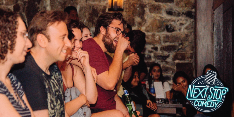 Next Stop Comedy at the Oasis at Hazlitt 1852 Vineyards on June 27, 2026.
