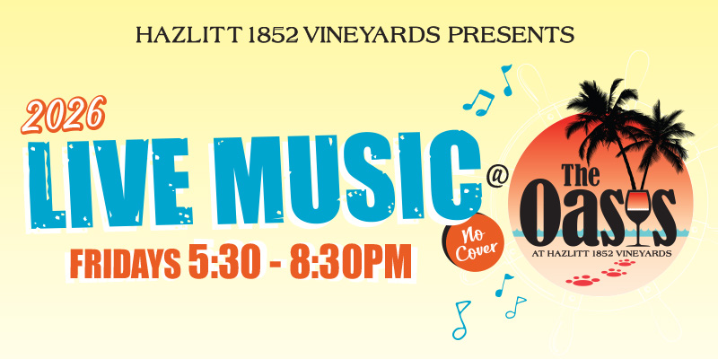 2026 Live Music Fridays at the Oasis.