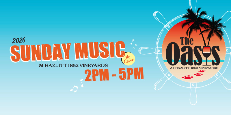 Oasis Sunday music at Hazlitt 1852 Vineyards.